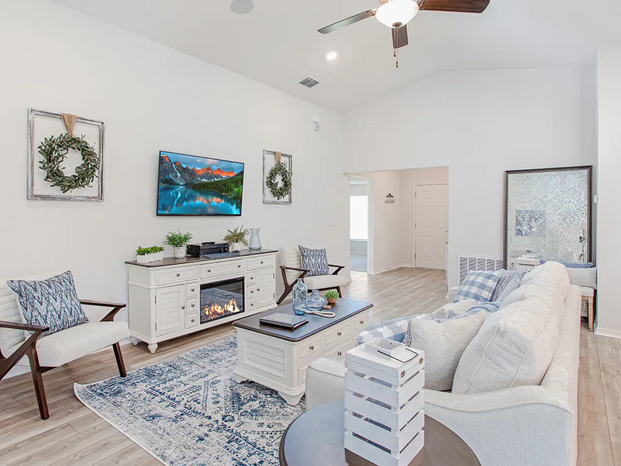 French country decor in the Mulberry model home